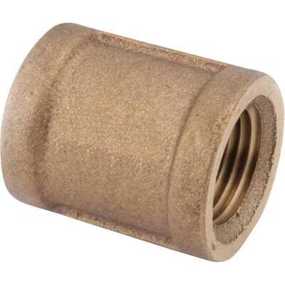 Anderson Metals 1/2 In. Threaded Red Brass Coupling