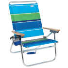 Rio Brands Beach Easy In-Easy Out 4-Position Assorted Colors Aluminum Folding Beach Chair Image 2